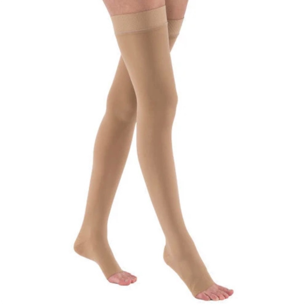 🫟 JOBST® Relief Thigh High 20-30 mmHg w/ Silicone Top Band, Open Toe - Picture 2 of 6